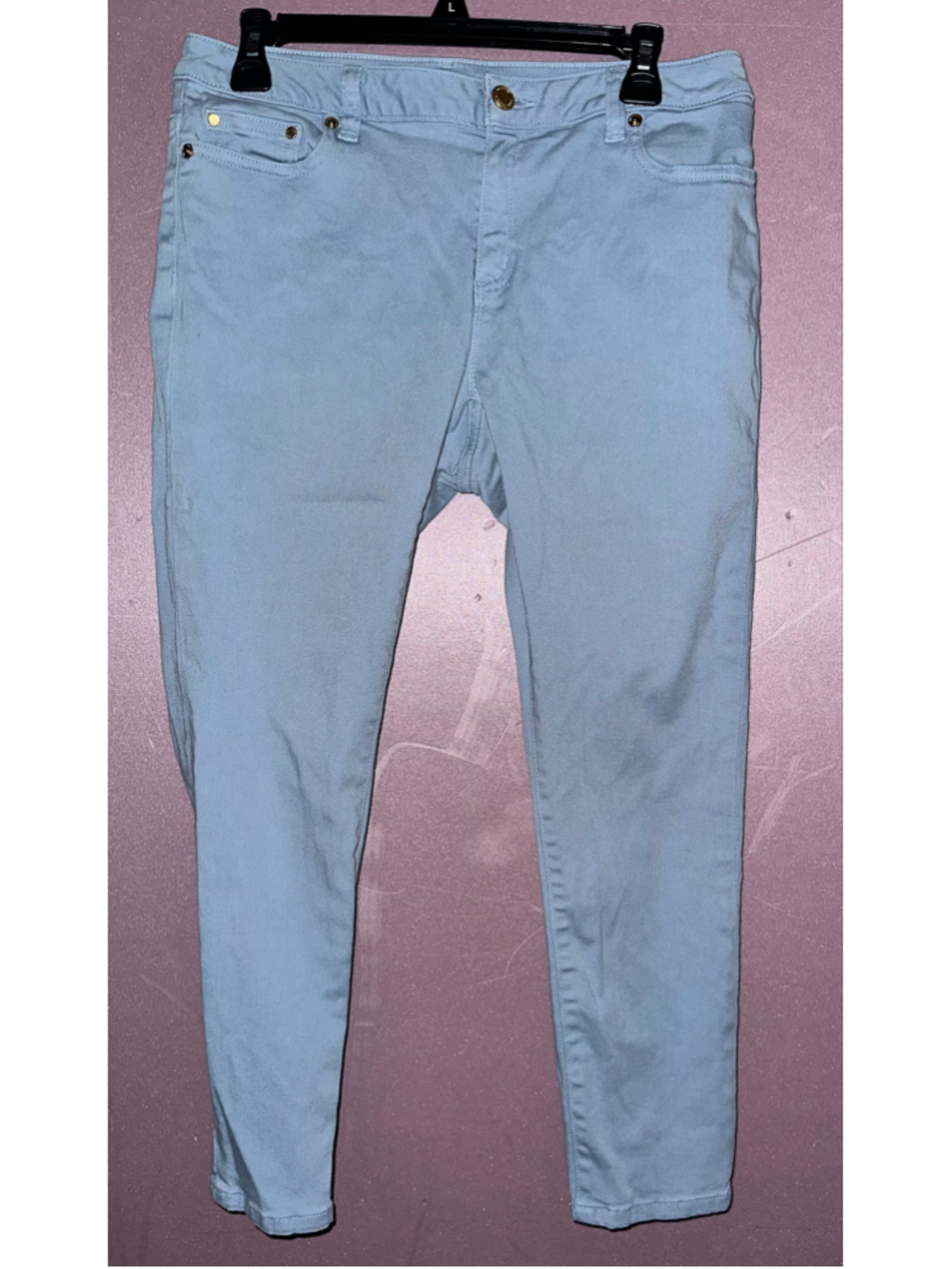 Women's Michael Kors Cropped Skinny Jeans Light Blue